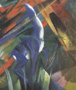 Franz Marc Details of Fate of the Animals (mk34) painting